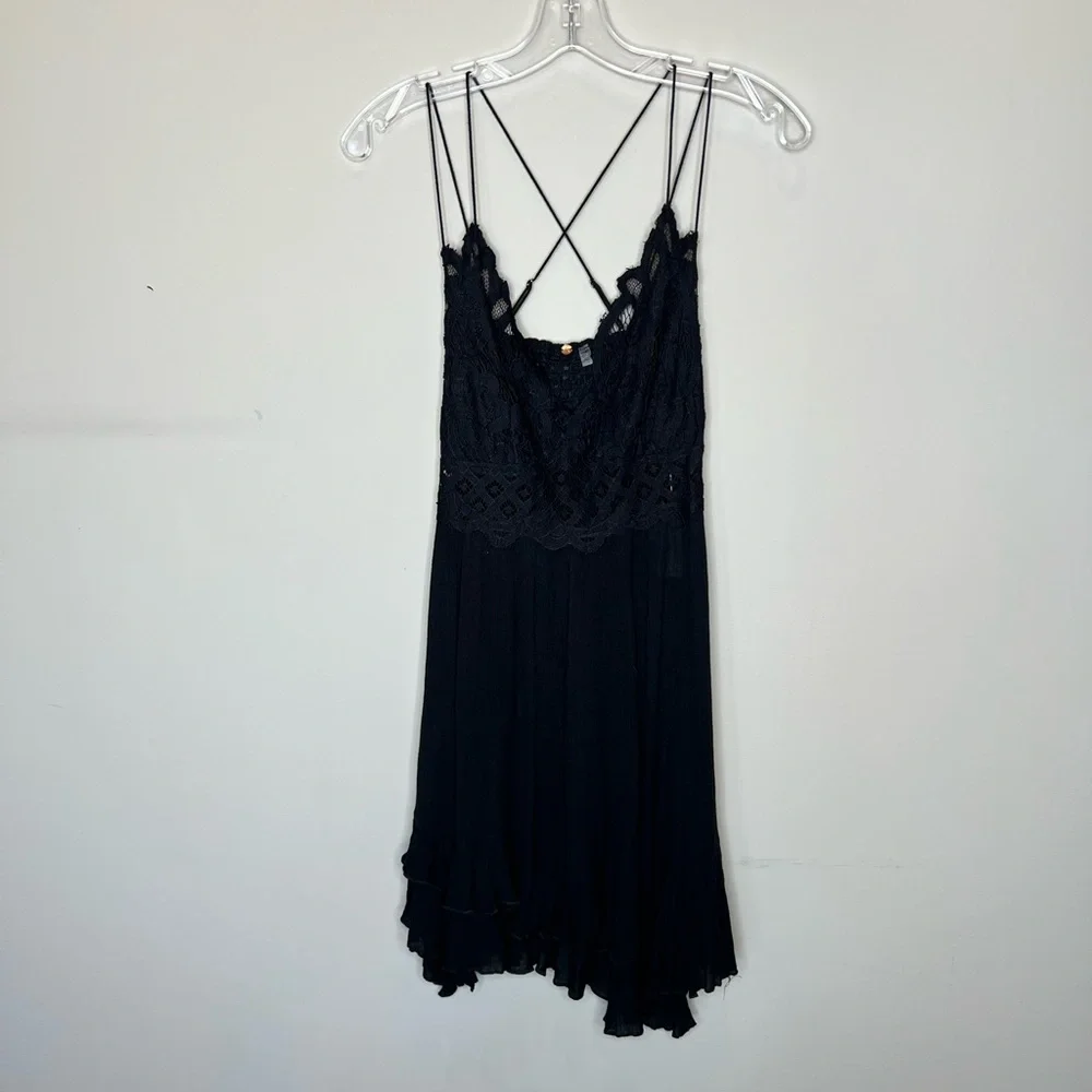 Free People Black Lace Dress - Picture 6 of 11